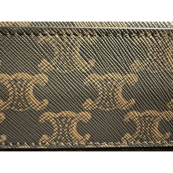 Celine Vertical Cabas Bag In Triomphe Canvas & Leather - Picture 16 of 16